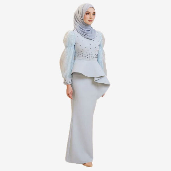 Akyla Dress in Soft Blue - Image 2