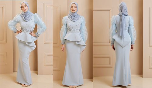 Akyla Dress in Soft Blue