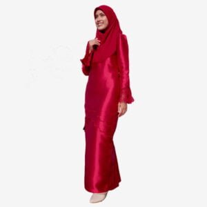 Aisya in Red Maroon